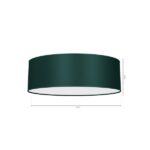 Milagro MLP7877 Плафон VERDE GREEN 3xE27 Ø50см