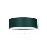 Milagro MLP7878 VERDE GREEN Плафониера 3xE27 Ø60см