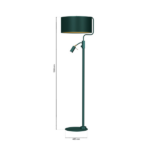 Milagro MLP7881 Lampa stojąca VERDE GREEN 1xE27 + 1x mini GU10
