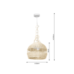 Milagro MLP7995 Висяща лампа VIMINI WHITE 1xE27