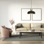 Milagro MLP8030 Висяща лампа LINCOLN BLACK/GOLD 1xE27 35см