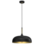 Milagro MLP8030 Висяща лампа LINCOLN BLACK/GOLD 1xE27 35см