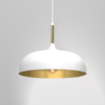 Milagro MLP8031 Висяща лампа LINCOLN WHITE/GOLD 1xE27 35см