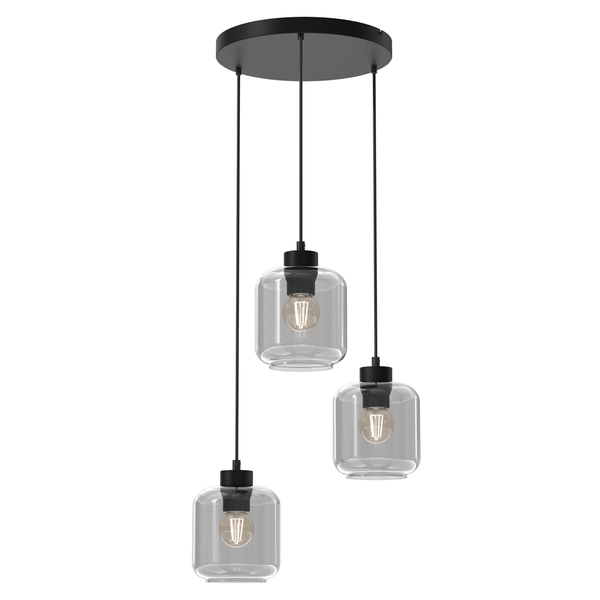 mlp8375a.png Milagro MLP8375 Lampa wisząca SOMBRA SMOKED 3xE27
