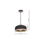 Milagro MLP8851 Висяща лампа STUDIO BLACK 1xE27
