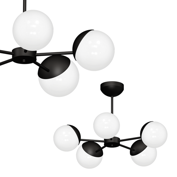 Milagro MLP8866 SFERA BLACK полилей 5xE14