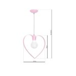Milagro MLP9953 Висяща лампа AMORE PINK 1xE27