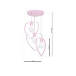 Milagro MLP9954 Висяща лампа AMORE PINK 3xE27