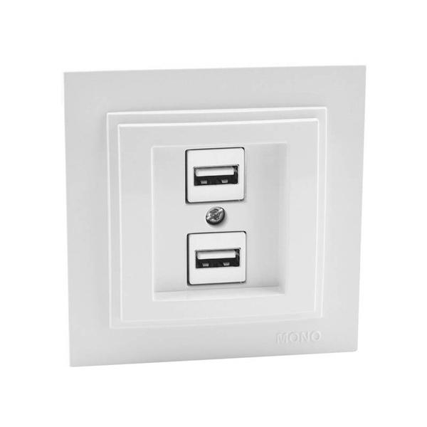 mono-despina-dvojno-usb-zaryadno-byal.jpg Vito MN-102-190005-178 MONO DESPINA двойно USB зарядно Бял