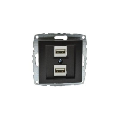 Vito MN-500-002005-178 DESPINA Механизъм двойно USB зарядно Графит