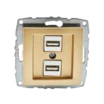 Vito MN-500-002205-178 MONO DESPINA Механизъм двойно USB зарядно Титан