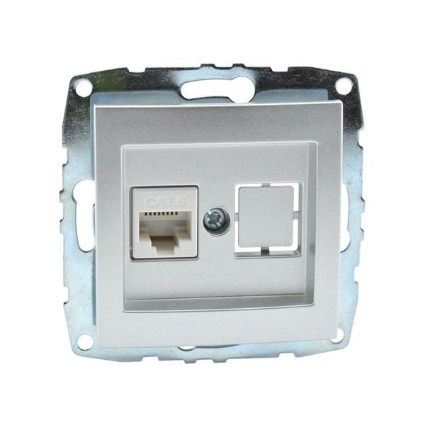 mono-despina-mehanizam-internet-rj45-cat-6-srebro.jpg Vito MN-500-002105-125 MONO DESPINA Механизъм интернет (RJ45 CAT 6) Сребро