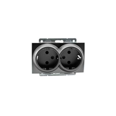 Vito MN-500-002404-120 DESPINA Механизъм Контакт двоен заземен Антрацит