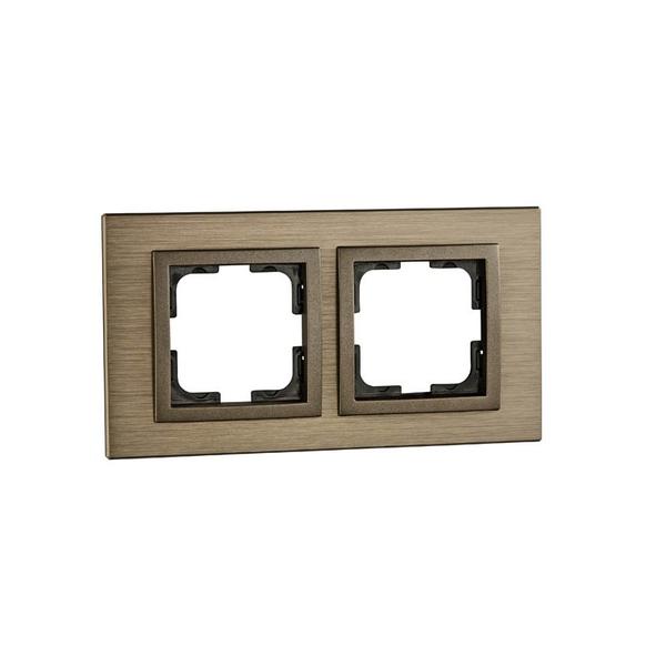 mono-style-aluminium-dvojna-ramka-bronz.jpg Vito MN-107-810000-161 MONO Style Aluminium Двойна рамка Бронз