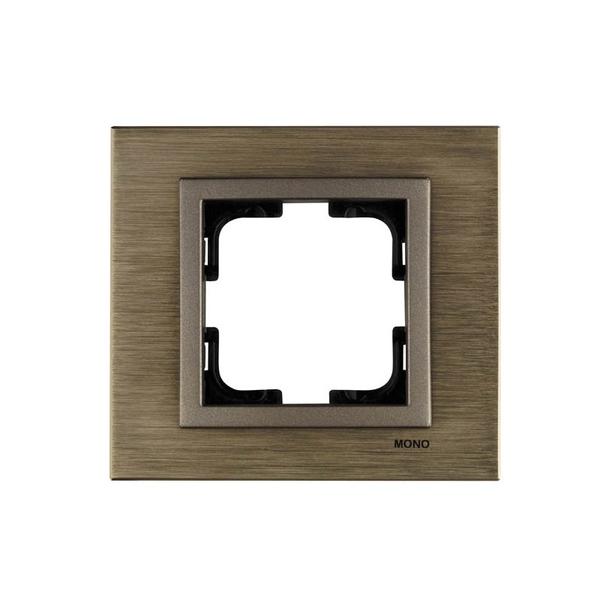 mono-style-aluminium-edinitchna-ramka-bronz.jpg Vito MN-107-810000-160 MONO Style Aluminium Единична рамка Бронз