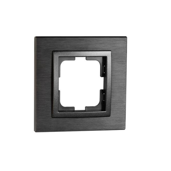 mono-style-aluminium-edinitchna-ramka-grafit.jpg Vito MN-107-820000-160 MONO Style Aluminium Единична рамка Графит