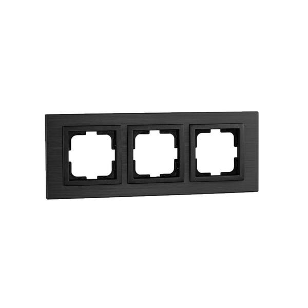 mono-style-aluminium-trojna-ramka-grafit.jpg Vito MN-107-820000-162 MONO Style Aluminium Тройна рамка Графит