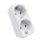 Vito 8002870 MULTISOCKET DUPLO-S 16A 3680W WHITE EARTH-LINE SHUTTER PLUG+2xSOCKET