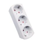 Vito 8002850 MULTISOCKET TRIPLO-S 16A 3680W WHITE EARTH-LINE SHUTTER PLUG+3xSOCKET