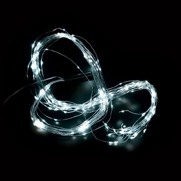 Vito 5620570 CHRISTMAS LIGHTING NATALE-7 WIRELINE 240LED 6400K 20X1.1M 4.5V IP44 SILVER