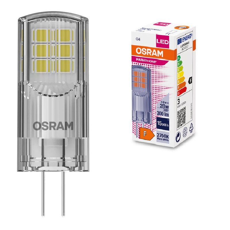 parathom-pin-cl-30-non-dim-24w-827-g4.jpg Ledvance 4099854248726 LED ЛАМПА PARATHOM PIN CL 30 non-dim 2.4W/827 G4