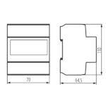 Kanlux 19344 Електромер трифазен. 3P. In 100A KDEM KDEM-3P LCD