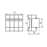 Kanlux 23133 Защита от утечка на електрически ток KSD KSD-T2 275/160 3P+N