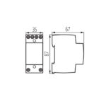 Kanlux 23260 Звънчев трансформатор за шина TH35. KTF KTF-8-24