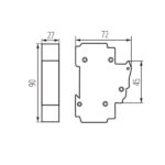 Kanlux 23341 Прекъсвач със стопяеми вложки за шина TH35. D02 KSF KSF02-63-1P