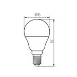 Kanlux 23428 LED Лампа източник на светлина BILO LED BILO 4.9W E14-NW