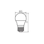 Kanlux 31314 LED Лампа източник на светлина G45 N G45 N 6.5W E27-NW