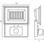 Kanlux 31400 LED осветител GRUN NV GRUN NV LED-50-B-SE