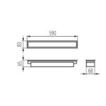 Kanlux 33949 Линейно LED осветително тяло AL-SH-PT AL-SH-NW-MAT-B-PT
