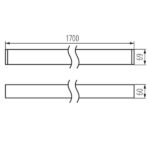 Kanlux 34107 линейно LED осветително тяло AL-LH-NT AL-LH-WW-MAT-S-NT
