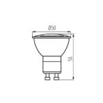 Kanlux 34960 LED Лампа източник на светлина TOMIv2 LED TOMIv2 1.2W GU10-CW