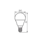 Kanlux 36696 LED Лампа източник на светлина IQ-LED G45 IQ-LED G45E14 5.9W-CW
