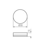 Kanlux 37291 LED плафониера IPER LED IPER LED 19W-NW-O