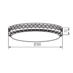 Kanlux 37320 LED плафониера LUMKO LED LUMKO LED 17.5W NW