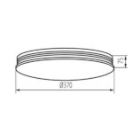 Kanlux 37323 LED плафониера EXATE LED EXATE LED 17.5W NW