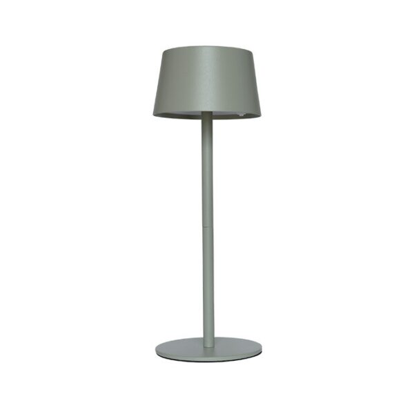 Vito 5301840 ПРЕЗАРЕЖДАЕМА LED НАСТОЛНА ЛАМПА AURORA 3W 3000K МАСЛИНЕНО ЗЕЛЕНА 3XDIM 5V-USB LI-ION БАТЕРИЯ IP