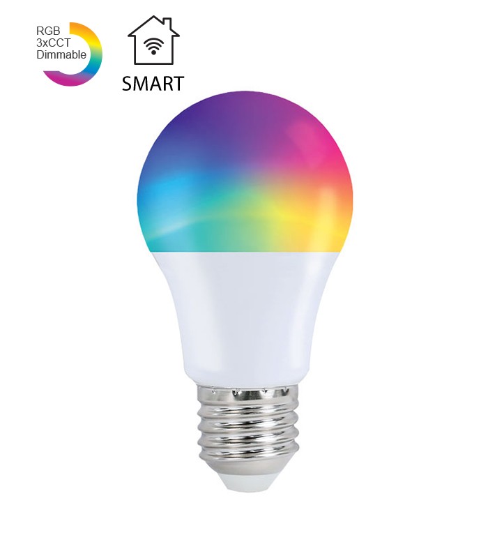 smart-led-bulb-saga-pro-a60-e27-9w-rgb3cct2700k-4000k-6400k-855lm-wifi-tuya-1519900-vito.jpg Vito 1519900 SMART LED BULB SAGA PRO A60 E27 9W RGB+3CCT(2700K/4000K/6400K) 855Lm WIFI TUYA