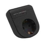 Vito 8002960 SURGE PROTECTION SOCKET WITH PLUG SURGIO 16A 250V 3500W BLACK EARTH SHUTTER