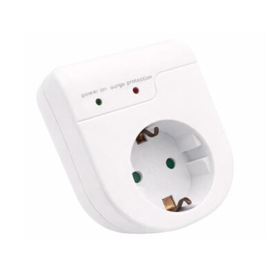 Vito 8002950 SURGE PROTECTION SOCKET WITH PLUG SURGIO 16A 250V 3500W WHITE EARTH SHUTTER