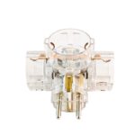 Vito 8002542 TRIPPLE SOCKET TRIPLO 16A 3680W TRANSPARENT EARTH-LINE SHUTTER