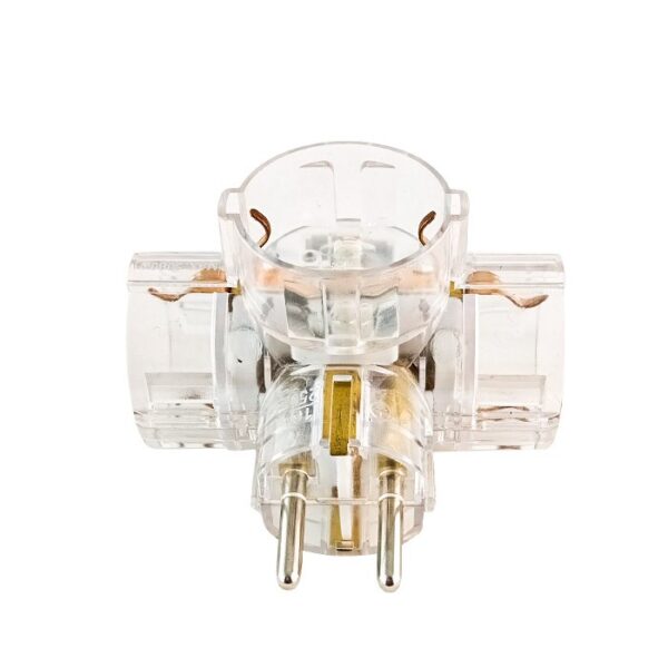 Vito 8002542 TRIPPLE SOCKET TRIPLO 16A 3680W TRANSPARENT EARTH-LINE SHUTTER