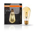 Ledvance 4099854091377 LED ЛАМПА VINTAGE 1906 LED CL Edison FIL GOLD 36/4.5W/825 E2