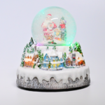 ACA Lighting X0340 LED RGB декор мултицвет селище + водна топка + музика адапт. 4.5V   бат. 3×AA 20×18×20см