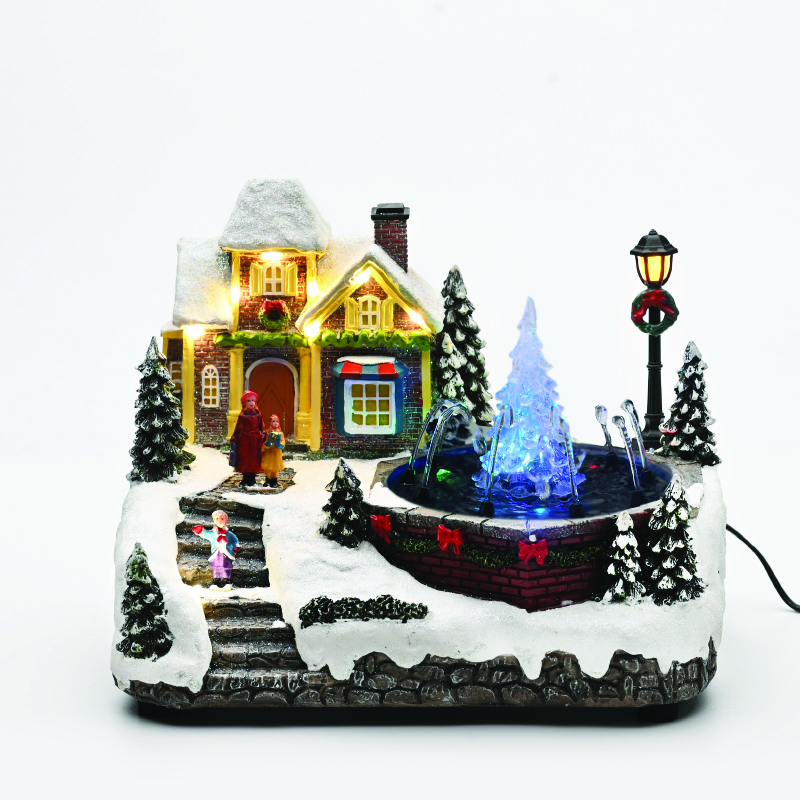 x0346.jpg ACA Lighting X0346 LED мултицвет фонтан движение музика адапт. 4.5V (не включен) бат. 3×AA (не включени) 24×18.5×18.5см