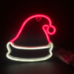 ACA Lighting X04004321 HAT – 114 неонови LED бат. (3×AA) USB червено и студено бяло IP20 19×2×22см