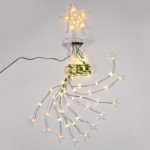 ACA Lighting X041901525 190 LED октопод със звезда – топла светлина USB дистанционно 8 програми 10 реда IP44 10 × 180см 5м кабел